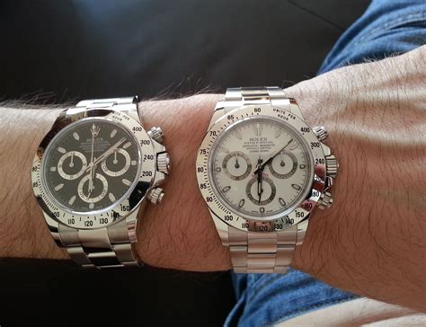 rolex daytona weiss oder schwarz|rolex daytona stahl.